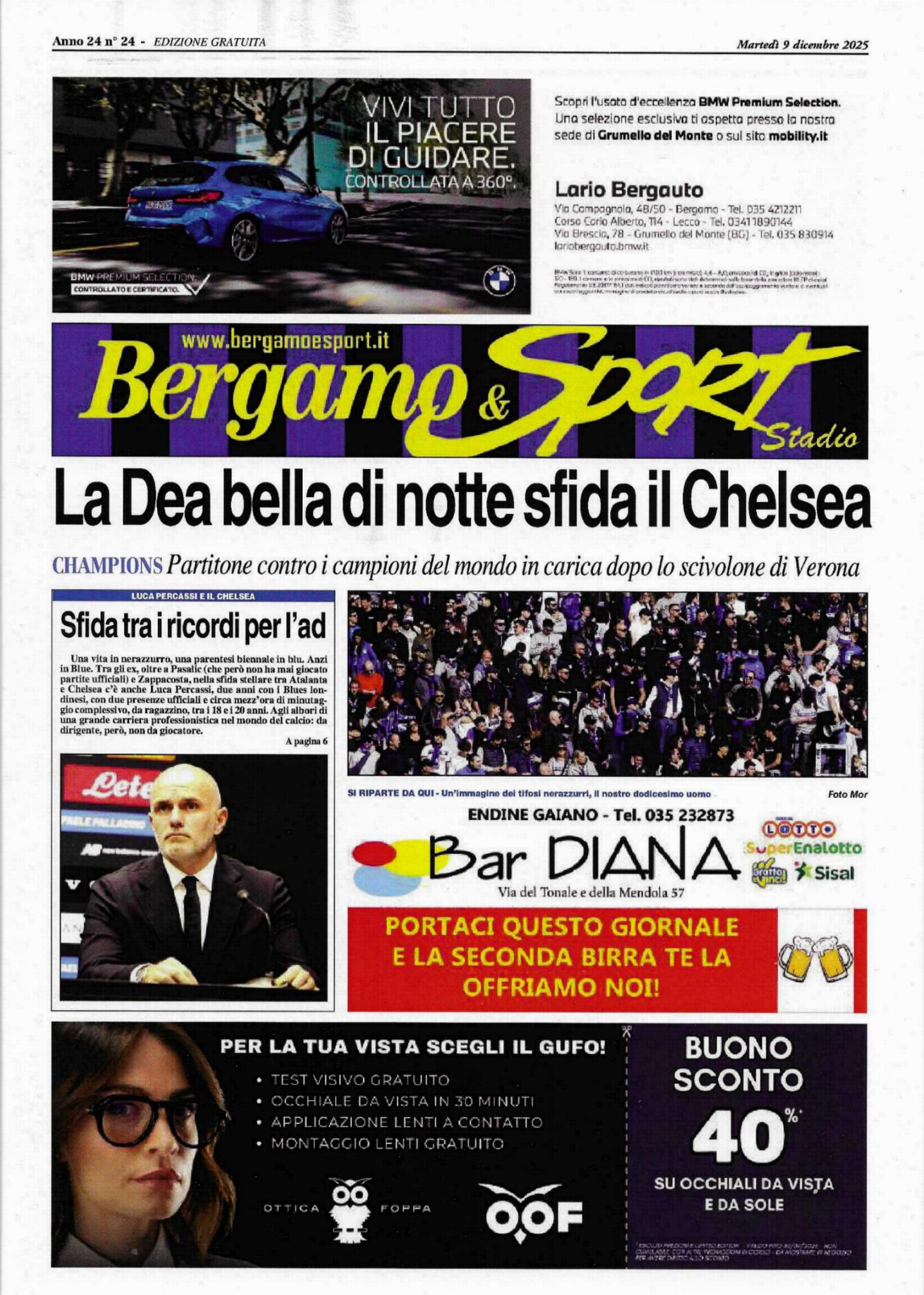 2025/26 CHAMPIONS LEAGUE - ATALANTA v CHELSEA